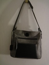 Rieker Damentasche , grau mit schwarz