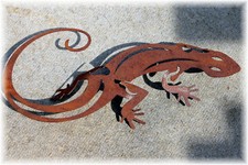 Abverkauf Edelrost Gecko Natur