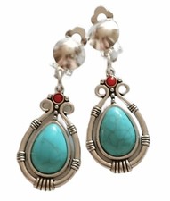 Ohrclips Clips Ohrringe rot