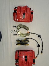 Bremsen-Paket für VW Golf 1 – Audi S2 Bremssättel, EBC Beläge, Stahlflex