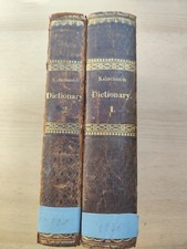 Kaltschmidt Dictionary Englisch Deutsch 1837 Leipzig Lederrücken 2 Bände