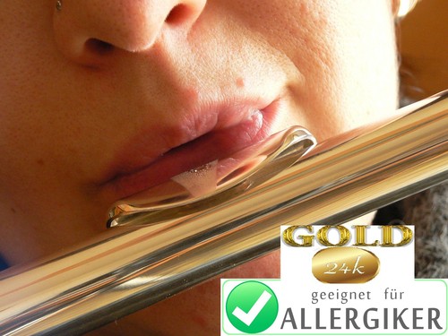 Querflöte gold lip - querflöte, 24k