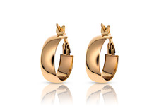 18 Karat massiv Gold Creolen
