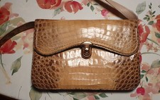 Albino Krokodil Tasche Vintage