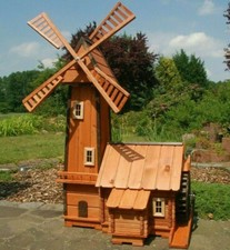 XXL Premium Holz Windmühle