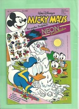 Walt Disneys - Micky Maus Nr. 11 von 1990 - Mit Beilage - Neon Rubbelbilder