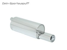 Ragazzon Edelstahl Sportauspuff Citroen C2 1.1l 90mm rund eingerollt