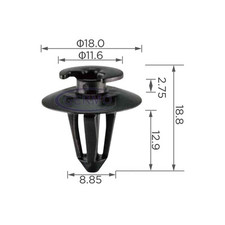 10 x Befestigung Clip