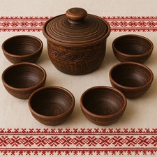 Keramik Kochtopf 2L mit Deckel