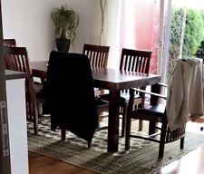 Luxus Massivholztisch Set