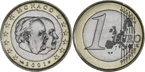 Monaco euro bi metallic - monaco:,
