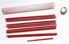 ✏️ 11½ Stück Minen für DRUCKBLEISTIFT / Fallminenstift ROT, Ø 2,0mm - 1950er