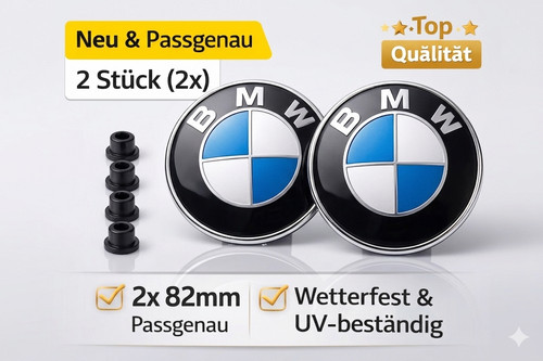 Bmw emblem 82mm motorhaube - ,