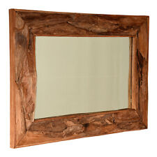 Teak Wurzelholz Spiegel Kokoda Rechteckig Groß Wandspiegel Flur Teakholz Bad Spa