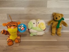 Plüschtiere, Stofftiere Konvolut von 3, Klein, Tiger + 3 Bärchen - Sunkid Nicky