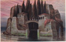 Künstler Postkarte -  Toteninsel / Ile des Morts - Necropolis (63)