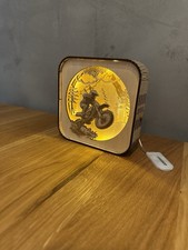 3D Leuchtbild Holz Lampe