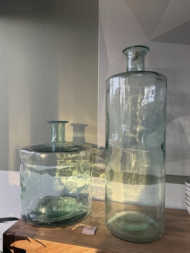 Große handgeblasene deko - große, vase