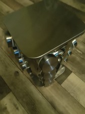 Relaxdays Edelstahl Gewürzkarussell mit 16 Gläsern - Silber