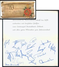 Gruß vom Spiel DEUTSCHLAND - HOLLAND Original-Autogramme DFB NATIONALMANNSCHAFT