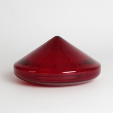 Murano Glas Deko Objekt FORMIA luxory rot glass ROCHE BOBOIS Modell TOUPIE