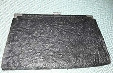 Vintage Handtasche Tasche aus Straussen leder Luxus Pur Leder selten Luxus