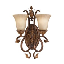 Wandlampe Leuchte Stahl Glas H