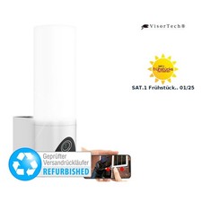 VisorTech LED-Außenwandleuchte & WLAN-Full-HD-Kamera, PIR, Versandrückläufer