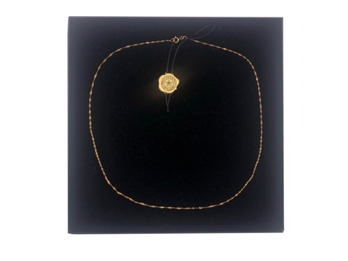 375er gelbgold kette halskette - gelbgold,