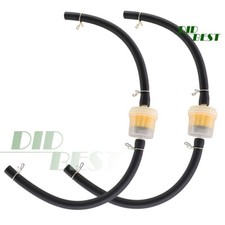 Universal Benzinfilter Kraftstofffilter Schlauch für Rasenmäher Quad Moper ATV