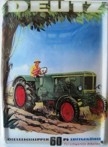 Blechpostkarte deutz - blechpostkarte,