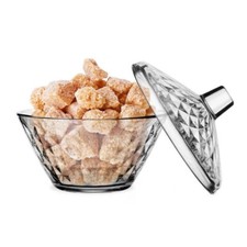 Zuckerdose Glas Transparent 330ml Zuckerbehälter Mit Deckel 12cm Bonbonglas