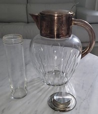 Kalte Ente, Karaffe, Krug 2,3l Kristall Geschliffen 1940er Jahre