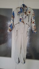 Damen Ski Overall weiß bunt