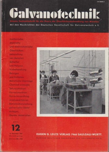 Galvanotechnik band - galvanotechnik.,