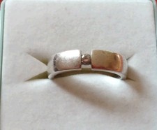 TCM Tchibo dicker Damenring ? Sterling Silber 925 mit Stein ? Gr. 50/15,9 cm