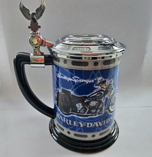Harley Davidson Motorcycles Bier krug Adler Zinndeckel Heritage Springer, Biker