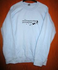 Taylor Swift Cardigan Peter Wendy folklore Sweatshirt bestickt Unisex Gr. S blau