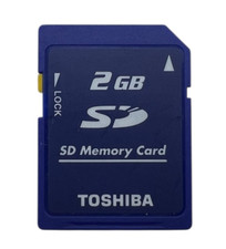 Toshiba SD Memory Card Karte 2 GB (für z.B. 3DS 2DS Konsolen, Kamera)