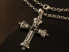 925 silberkette mit kreuz - 925,