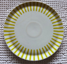 MELITTA ZÜRICH Streifen GELB 1 Kuchenteller 19,5cm 5-19 GUT Frühstücksteller