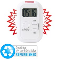 infactory Timer Eieruhr: Elektronischer Timer mit Ton-, Versandrückläufer