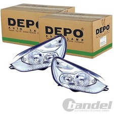 2x DEPO H7/H1 SCHEINWERFER SATZ passend für FORD GALAXY S-MAX LINKS+RECHTS