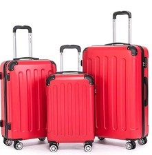 Kofferset 3 teilig Hartschale M L & XL Rot NEU & ORIGINAL VERPACKT  UVP  189.- €