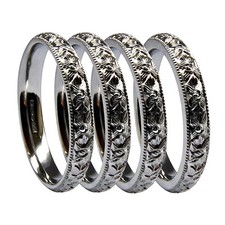 Hand Graviert Hochzeit Ringe