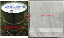 Edelstahlfass 200L Metallfass Niro VA  + Badetuch Hellgrau ecru Sinhan Duschtuch