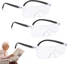 Lupenbrille Vergrößerungsbrille 150% 200% 300%, 3 Stück Brillenlupe Lese Lupenbr