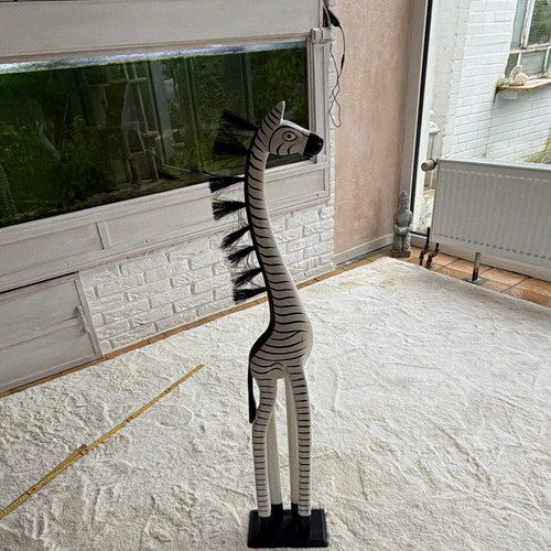 Zebra dekofigur weiß schwarz - zebra, weiß/schwarz