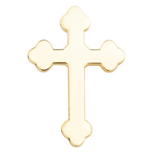 Kreuz Anstecker Pin Christentum Jesus Religion Gold Kardinalskreuz 30 x 20 mm