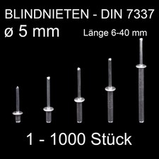 Blindnieten Popnieten Alu